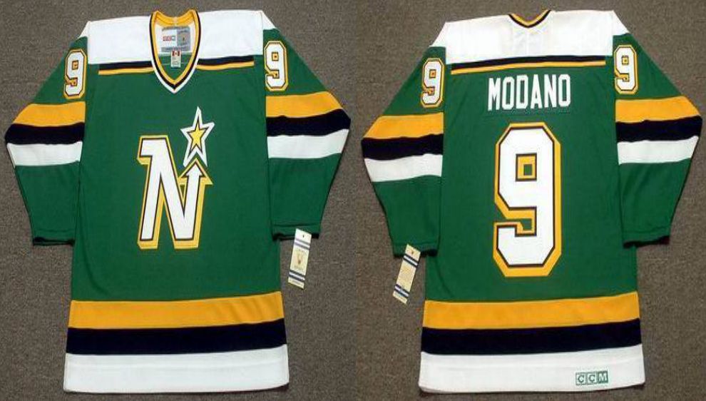 2019 Men Dallas Stars 9 Modano Green CCM NHL jerseys1